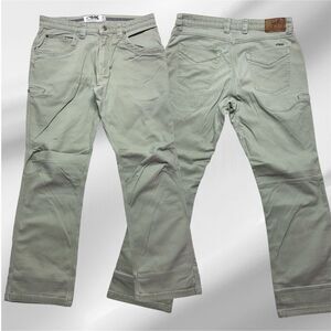 Mountain Khakis Men's W34 L32 Pants 6 Pockets Gussetted Crotch Knee Darts